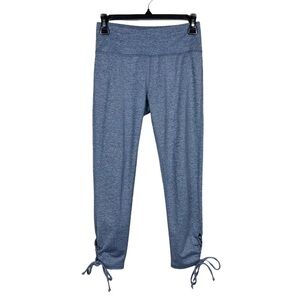 Abercrombie & Fitch Heather Blue Lace Up Detail Ankle Leggings Size XS